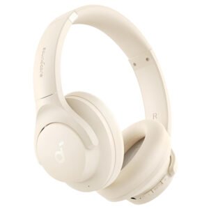 Anker Soundcore Q20i Hybrid ANC Headphones, 40 Hours Playtime (ANC on), Hi-Res Audio, Transparency Mode - White