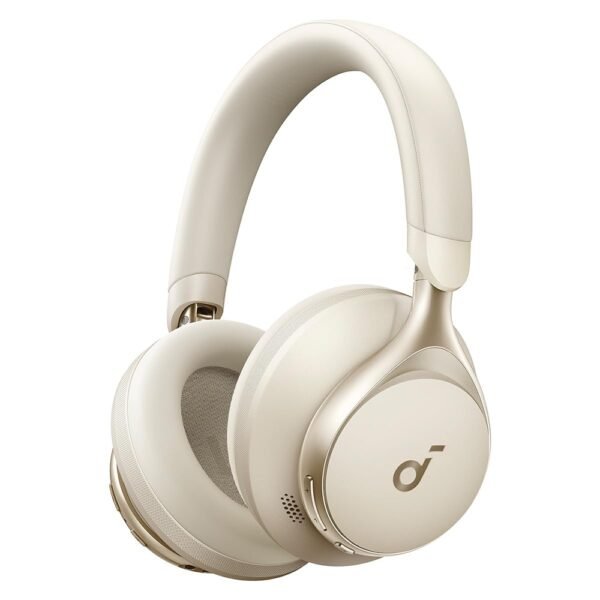 Anker Soundcore Space One ANC Headphones, App Control, 40 Hours with ANC on, 55 Hours with ANC off, Bluetooth 5.3 - White