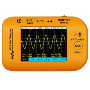 BSIDE OT4 Mini Oscilloscope, 50MHz 200MSa/s, 2.8-inch Color Screen, Signal Generator