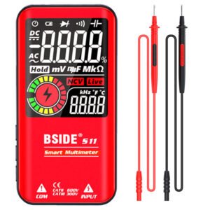 BSIDE S11 Digital Multimeter Red with Battery