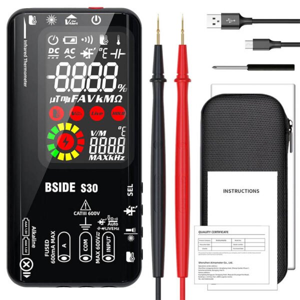 BSIDE S30 Digital Multimeter Black