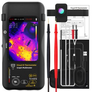 BSIDE SH9 Thermal Imager Multimeter, 320×428 IR Camera, 3.98-inch Touchscreen, Rechargeable 2500mAh Battery, with Macro Lens