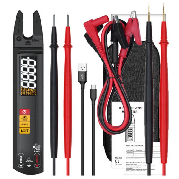 BSIDE U1 Digital Clamp Multimeter with Alligator Clip