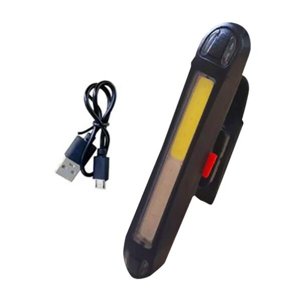 Bike Taillight 5 Lighting Modes USB Charging - Blue & White