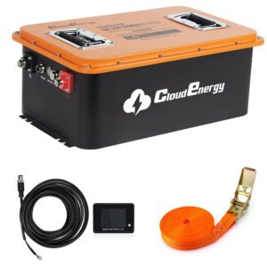 Cloudenergy 48V(51.2V) LiFePO4 Battery for Golf Carts & Solar Storage