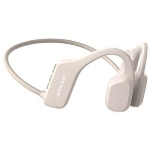 Coowoo OPEN EAR Bone-X1 Bone Conduction Earphone, Bluetooth 5.2, 7-Hour Playtime for Sports - Beige