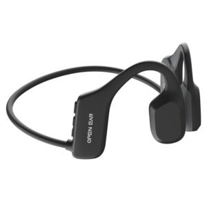 Coowoo OPEN EAR Bone-X1 Bone Conduction Earphone, Bluetooth 5.2, 7-Hour Playtime for Sports - Black