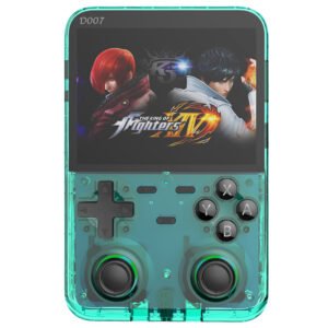 D007 Plus Pro Handheld Game Console 64GB Transparent Blue