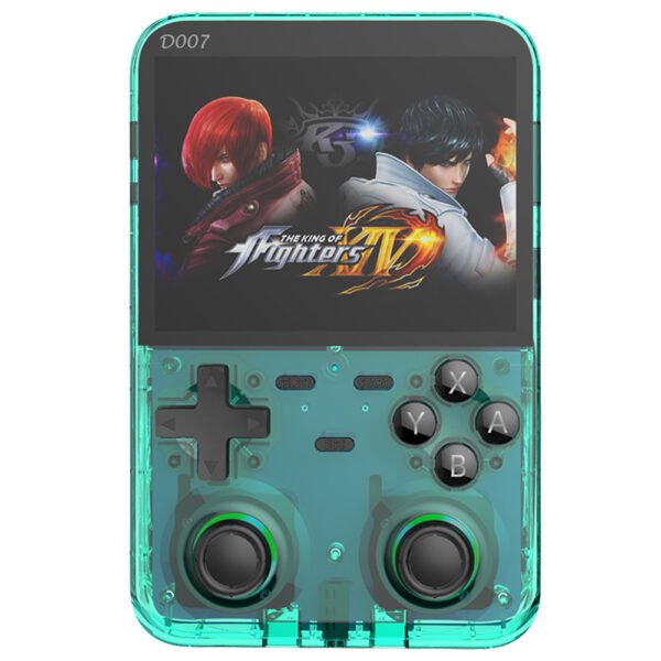 D007 Plus Pro Handheld Game Console 64GB Transparent Blue