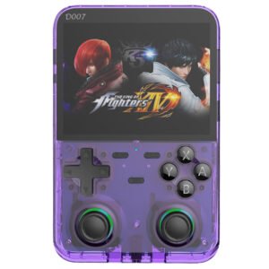 D007 Plus Pro Handheld Game Console 64GB Transparent Purple