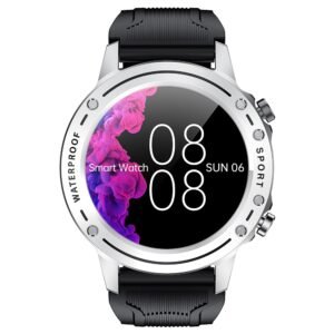 D01 Smartwatch 1.28 inch Screen Health Monitoring Bluetooth Calling Watch - Silver