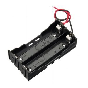 DIY 18650 Battery Holder with 2 Leads, DC 7.4V 2 Slot Double Series