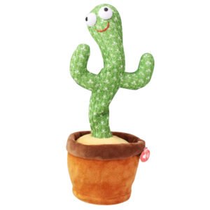 Dancing Cactus 120 Song Speaker with Lighting Singing Cactus Recording and Repeat Your Words