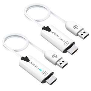 EDUP EH-WD9906 Wireless HDMI Transmitter and Receiver, Plug & Play, Screen Mirror & Extend, 98ft Transmission, 1RX to 8TXs