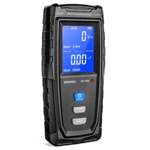 ERICKHILL RT-100 EMF Meter - Handheld Electromagnetic Radiation Tester, EF/RF/MF Field Detector for Paranormal/Home Safety