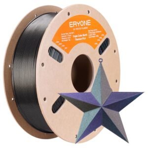 ERYONE Burnt Titanium Tri Color PLA Filament 1kg - Purple-blue & Golden & Green