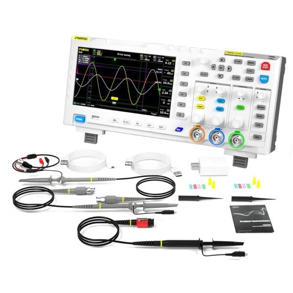 FNIRSI 1014D Digital Oscilloscope with High Voltage Probe EU Plug