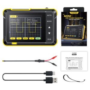 FNIRSI DSO152 Mini Handheld Digital Oscilloscope, 2.5MSa/s Sampling Rate, 200KHz Bandwidth