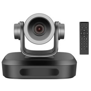 GUCEE G07-4K10X Webcam, 4K HD 10x Optical Zoom Auto Focus Built-in Microphone - Black, EU Plug