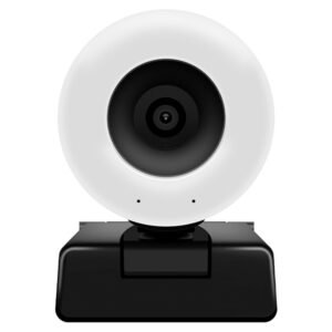GUCEE HD88-2KAF Webcam, 28 LED Auto Focus HD 1080P 10x Digital Zoom for PC Streaming Conference - Black, EU Plug