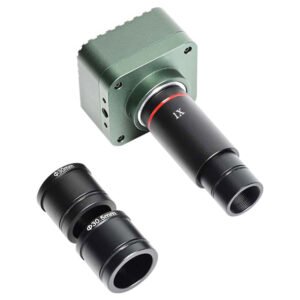 HAYEA Microscope Camera, 8MP 4K Transparent Electronic Eyepiece, USB 3.0 Port, with Binocular And Adapters - 1X