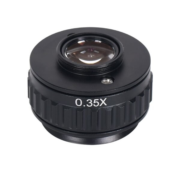 HAYEAR 0.35X C-Mount Lens Adapter, Microscope Camera Connector, Focus Adjustable, Trinocular Stereo Micro