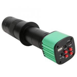 HAYEAR Microscope Camera, Full HD 24MP, 1080P 2K 60FPS, HDMI USB Port, 180X C-Mount Lens, for Welding Repair - EU Plug