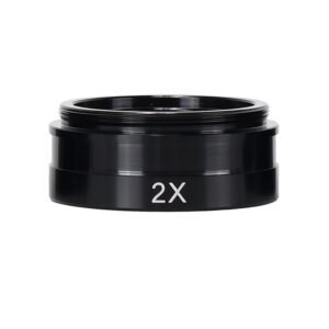 HAYEAR 2X Microscope Camera Objective Lens, 42mm Mounting Thread, for XDS-10A 120X/180X/300X Lens