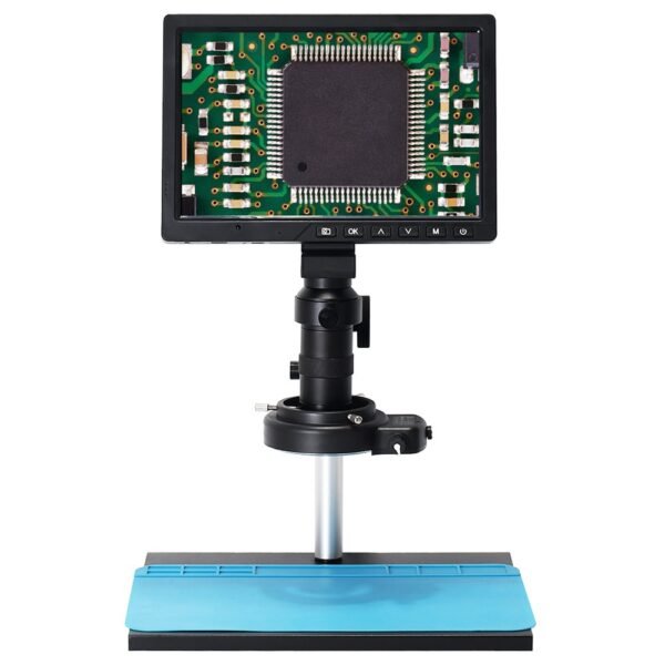 HAYEAR 16MP Digital Microscope, 10.1 inch LCD HD Screen, 150X C-Mount Lens - EU Plug