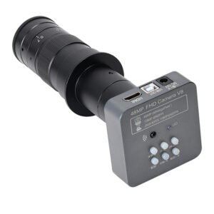 HAYEAR Microscope Camera, Full HD 48MP, 1080P 2K 60FPS, HDMI USB Port, 10X-180X Full Focus Zoom C-Mount Lens for Welding Repair