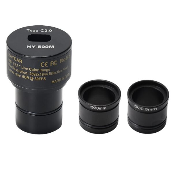 HAYEAR 5MP Digital Electronic Eyepiece, USB 2.0 Interface, 30mm/30.5mm Adapter, CMOS Image Sensor