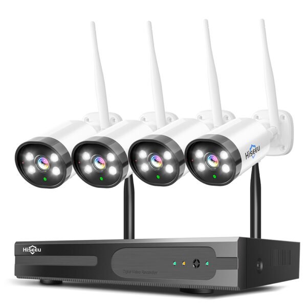 Hiseeu 10CH NVR 3MP WiFi Security Camera System Kit