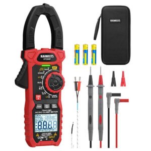 KAIWEETS HT208F Inrush Current Clamp Meter - 1000A TRMS w/ Backlit Display, 38mm Jaw, Auto-Shutdown