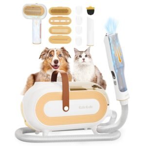 Katio Kadio M2 Pet Grooming Vacuum Kit for Small Short Hair Dog(Yellow)