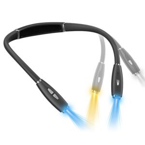 LED Hanging Neck Reading Light, Adjustment Brightness, 3-Color Lighting