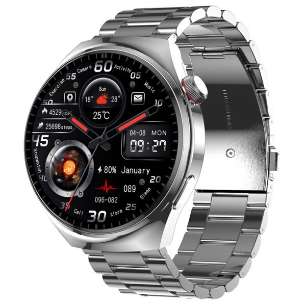 LEMFO LF38 Smartwatch Silver Steel Watchband