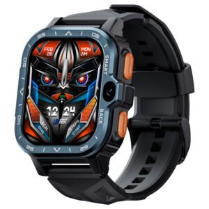 LOKMAT APPLLP 4 MAX Android Smartwatch Fitness Tracker, 2.02'' TFT Touch Screen, 2GB RAM 16GB ROM, Dual Camera - Black