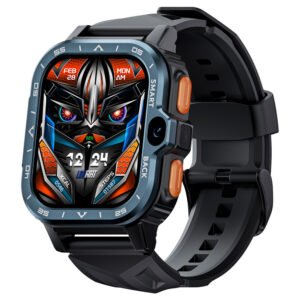 LOKMAT APPLLP 4 MAX Android Smartwatch Fitness Tracker, 2.02'' TFT Touch Screen, 4GB RAM 64GB ROM, Dual Camera - Black