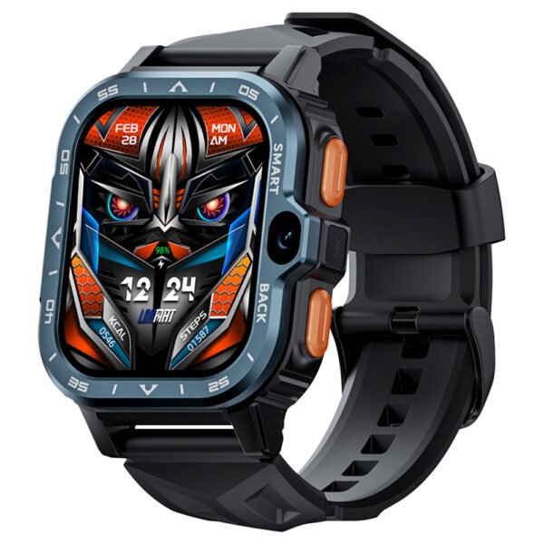 LOKMAT APPLLP 4 MAX Android Smartwatch Fitness Tracker, 2.02'' TFT Touch Screen, 4GB RAM 64GB ROM, Dual Camera - Black