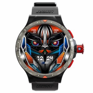 LOKMAT APPLLP 5 Pro Smartwatch, 1.43'' HD Screen, 4G Network Calling, 4GB RAM 64GB ROM, Heart Rate Blood Oxygen Monitor - Black