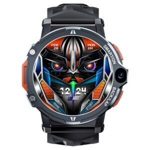 LOKMAT APPLLP 6 Pro 4G LTE Phone Watch, 3GB RAM 64GB ROM, Heart Rate Monitor, Support 2.4G WiFi, Beidou, GPS - Black