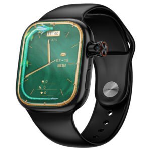 LOKMAT XH018 Smartwatch, 2.04 inch AMOLED Screen, Heart Rate Blood Oxygen Monitoring, GPS Positioning - Black