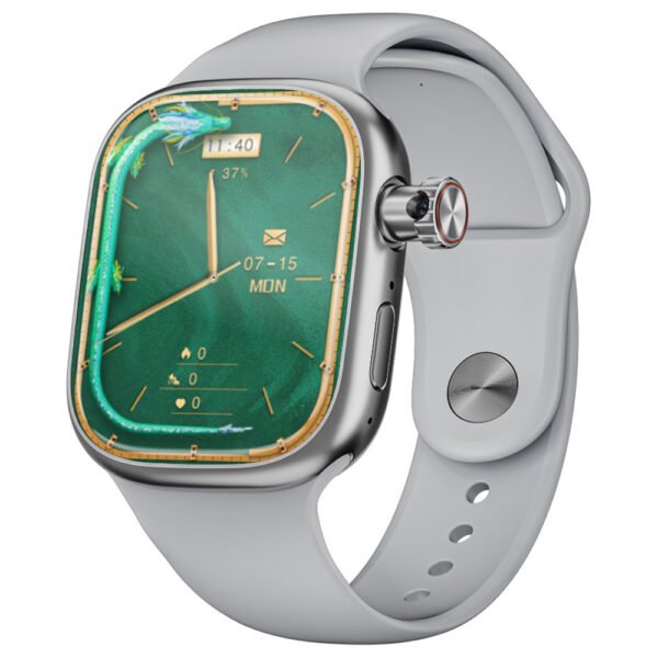 LOKMAT XH018 Smartwatch, 2.04 inch AMOLED Screen, Heart Rate Blood Oxygen Monitoring, GPS Positioning - Silver