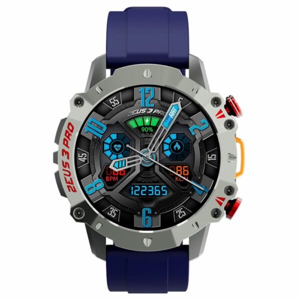 LOKMAT ZEUS 3 Pro Smartwatch 1.39 TFT Screen Heart Rate, Blood Pressure, SpO2 Monitor Bluetooth 5.1 - Blue