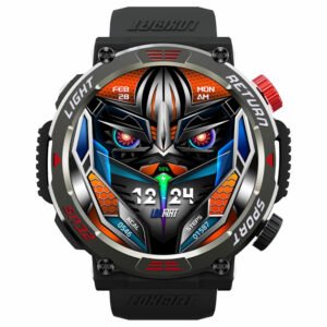 LOKMAT ZEUS 5 Pro Smartwatch Health Monitor, 1.46'' HD Screen, Bluetooth Calling, 5ATM Waterproof - Black