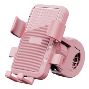 M5 Phone Holder for Electric Bikes / Motorcycles, Suitable for 4.7-7.2 inch Phones - Handlebar Type, Pink