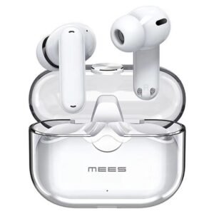 MEES M6 Pro Earbuds, ANC+ENC Deep Noise Reduction, Bluetooth 5.2, HiFi Sound, HD Call - White