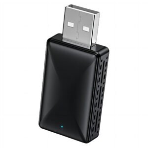 AB019 Wireless CarPlay Adapter, Plug and Play, Auto-Connect, Bluetooth 5.0/ 5G WiFi/USB Connection