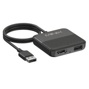 MINIX CA361 Plus Wireless CarPlay & Android Auto Adapter, Plug and Play HDMI Multimedia