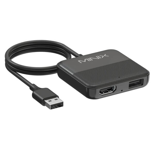 MINIX CA361 Plus Wireless CarPlay & Android Auto Adapter, Plug and Play HDMI Multimedia